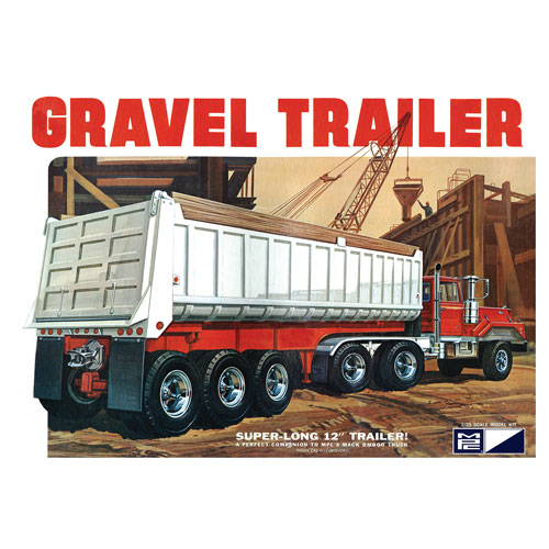 3 Axle Gravel Trailer Model Kit